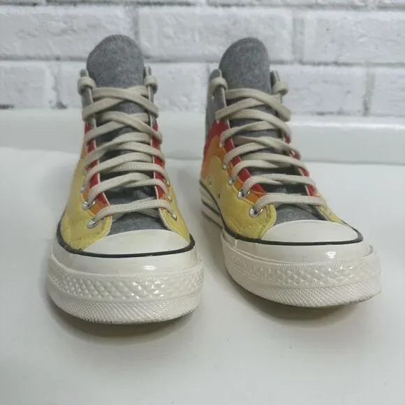 Converse Chuck 70 Nor‘Easter Felt Orange Red High Tops size 4.5 mens 6.5 Womens